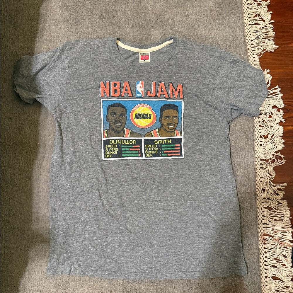 NBA Jam Arcade Graphic T Shirt Men’s XL Gray Short Sleeve